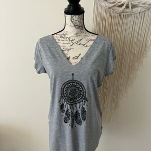 Casual V neck Tee